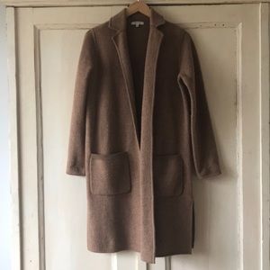 Madewell Camden Sweater Coat camel